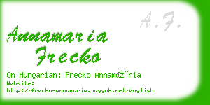 annamaria frecko business card